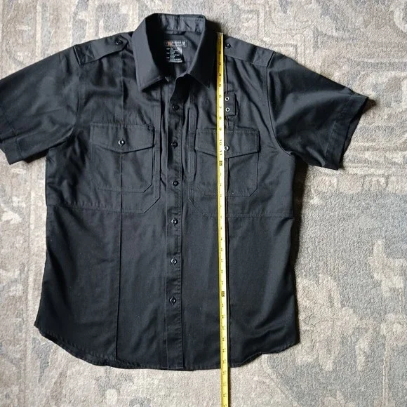 5.11 Tactical L Short Sleeve Shirt Military Utility Button Up Conceal Pockets - Picture 13 of 14